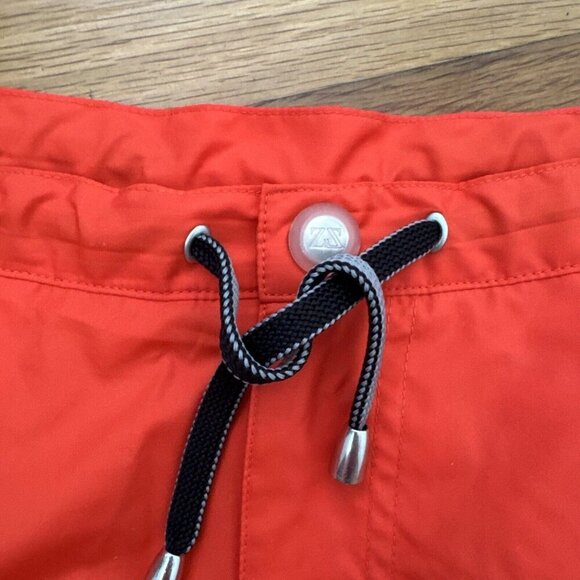 Zegna Sport Men's Swim Trunks Shorts Orange Black Fold Away Concep Size L - Picture 4 of 9